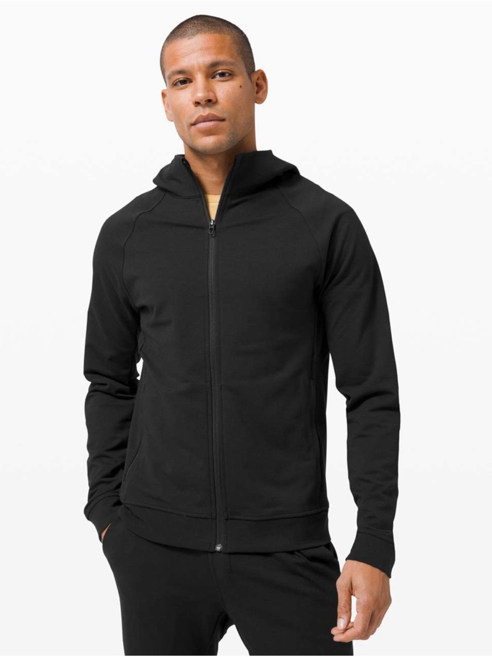 Lululemon Black City Sweat Full Zip Hoodie, size XL